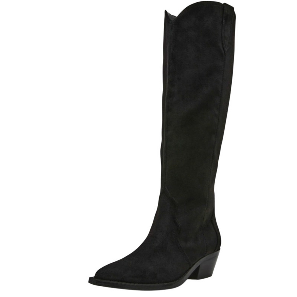 Dolce Vita Womens Kit Knee High Boots Size 6.5 M EU 37 Black Fabric NWOB